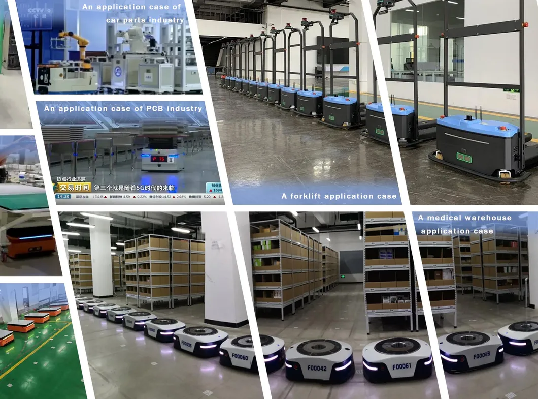 300kg Capacity ODM Agv Jacking Agv for Warehouse Optional Navigation
