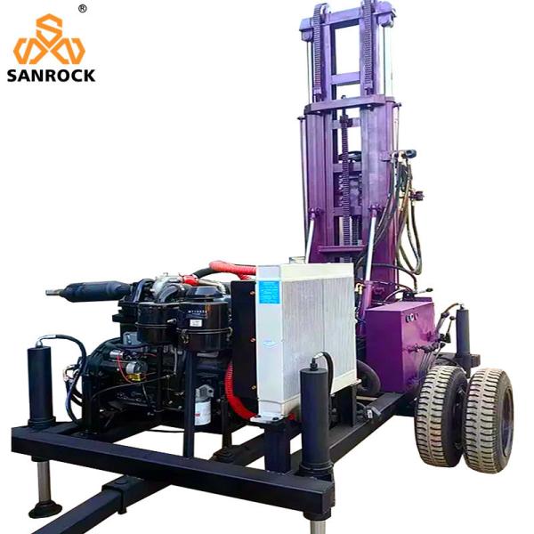 Small Water Well Drilling Rig Rotary Borehole Drilling Machine Trailer Mounted Water Well Drilling Rigs
