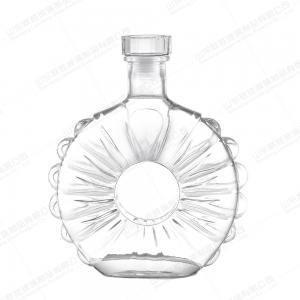 China 100ml 200ml 250ml 500ml 700ml 750ml Transparent Glass Bottle Water Bottle with Glass Cork Customized on sale