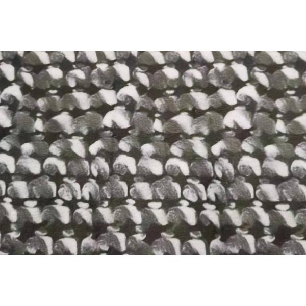 Recycled 100 Polyester China Supplier Top Selling Short Plush Digital Print Custom Velvet Fabric Printing for Dress