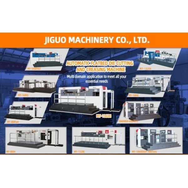 Automatic Die Cutter Creasing JIGUO MY-800H Ideal For Stickers Hang Tags Corrugated Packages