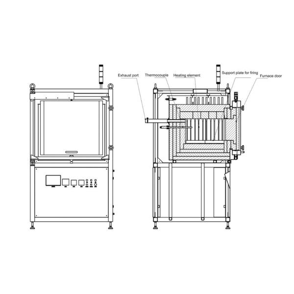 HBF16-17 High-Temperature Box Furnace exterior view