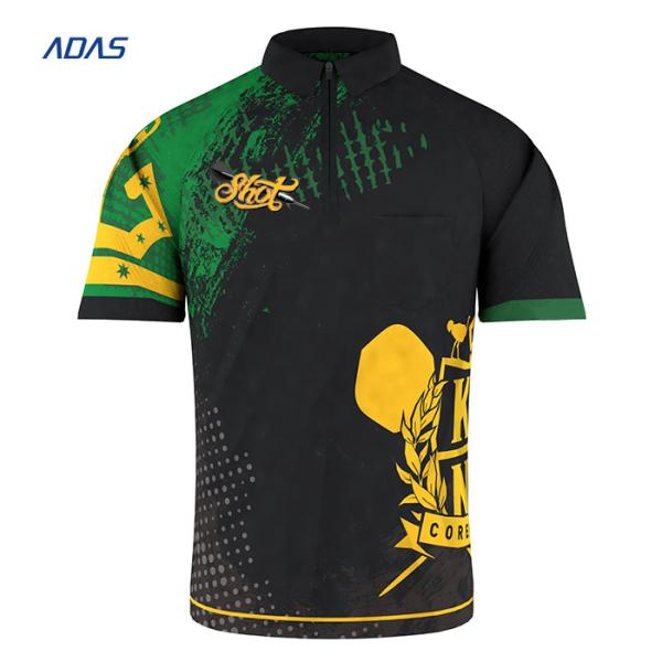 Unisex Regular Fit Custom Made Dart Shirts Polo Tee Breathable Polyester