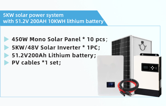 5KW Photovoltaic System Home Full Set