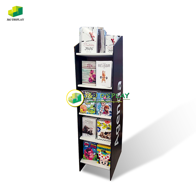 Flooring Recyclable Knock Down Shelves Displaying Corrugated Board Cardboard Floor Display Stand For Stationery, Skin Care, Outdoor Accessories Items
