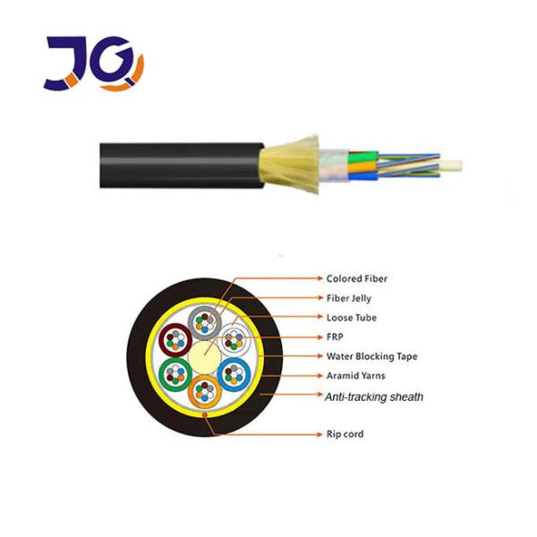 Fibra Optica 24 48 96 Hilos ADSS Span200m 48 96 144 Core Single/Double Jacket ADSS ASU Fiber Optic Cable