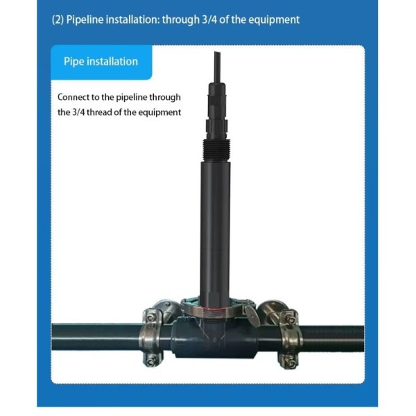 High Precision RS485 12-24VDC Dissolved Oxygen Sensor for Online Water Quality Monitoring