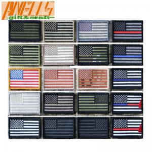 Buy cheap REVERSE American FLAG Embroidered Patch Patriotic USA US Embroidery Patch Brand New US Flag Shoulder Patch product