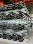 Q235 GI tube, galvanized scaffolding steel pipe, EN10219, 48.3mm O.D, 500mm