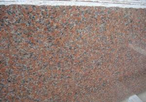 Buy cheap Nature Granite Stone Tiles Polished Finishing Solid Surface Red Color product