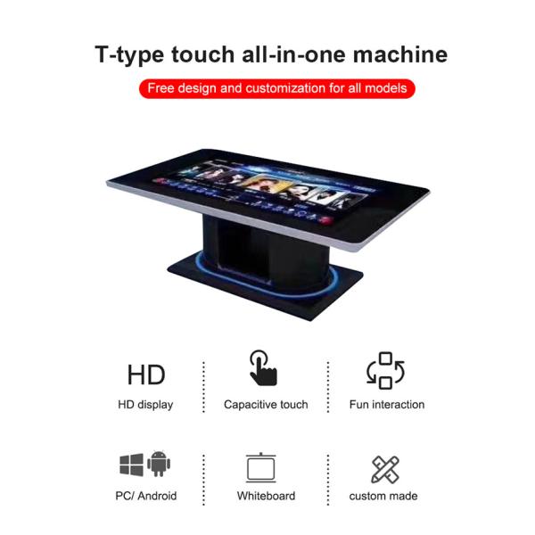 Customization Waterproof Touch Screen Coffee Table LCD Restaurant Multi Touch Table