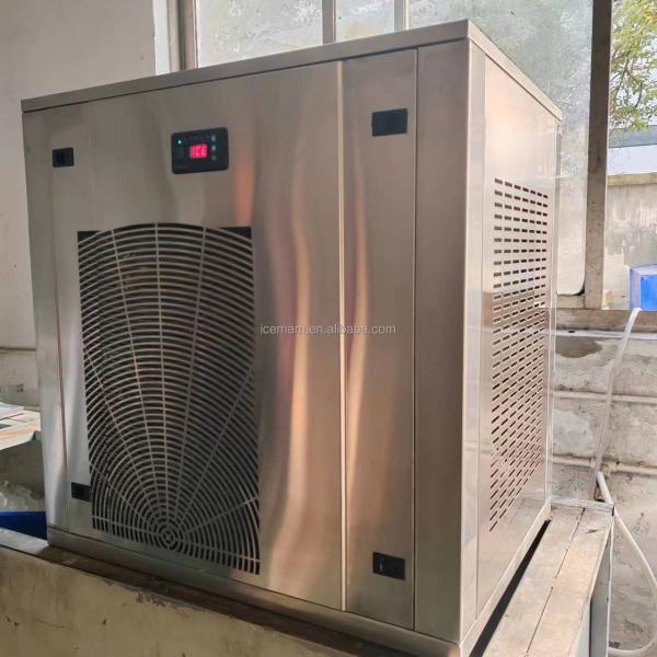 Nugget Ice Maker Machine Commercial 1000kg/24h Granular Ice Cube Maker for Restaurant Bar Cold Drink Stainless Steel Irregular I