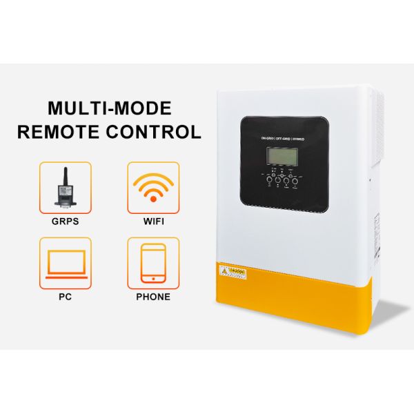 Parallel Operation Ready 48V 5.5kw 6.2kw Single Phase Hybrid Solar Inverter Pure Sine Wave MPPT Off Grid with WiFi Monitoring