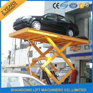 Buy cheap Residential Hydraulic Scissor Car Lift , Automotive Car Lift for Home Garage Portable  product