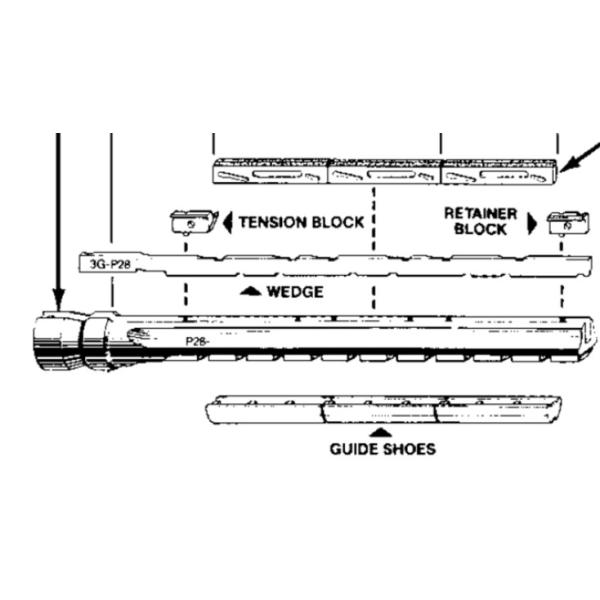 Mandrel Diamond Honing Tool With Wedges , Retainers , Adapters For Though Hole