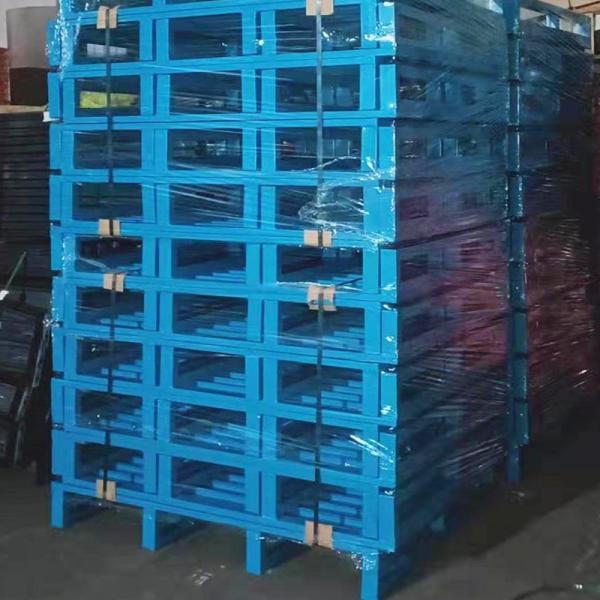 Heavy Duty Steel Pallets 500KG-3000KG Load 2 Way 4 Way Entry Metal Pallets