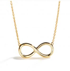 Buy cheap 15mm 18K Gold Diamond Necklace Eternity Love 1.6 Grams 1 Carat product
