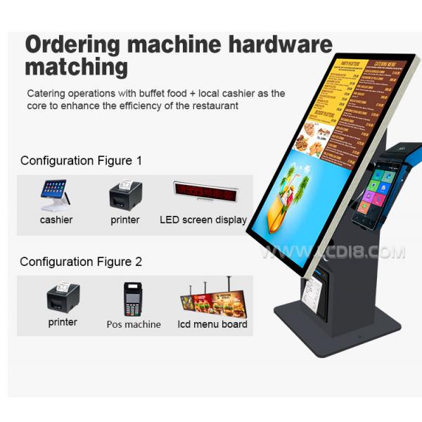 21.5 Inch Desktop Capacitive Touch Screen Self Service Automatic Order Kiosk