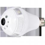 Audio 360 degree camera night vision wifi ip fisheye light bulb security cctv