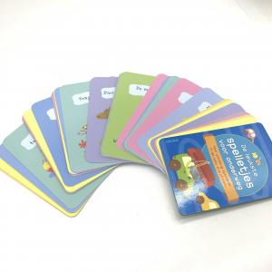 Buy cheap Customized Double Sided Children Educational Flash Cards With Shrink Wrapped product