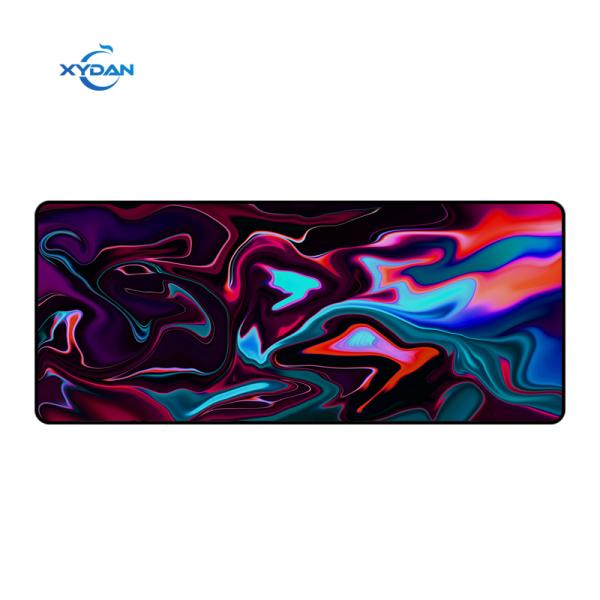 Custom Eco-Friendly Non-Slip Waterproof Rubber Large Size Mouse Pad with Lock Edge