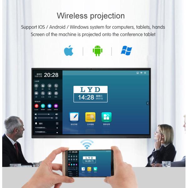 Meeting Room 98 Inch 4K Touch Screen Whiteboard