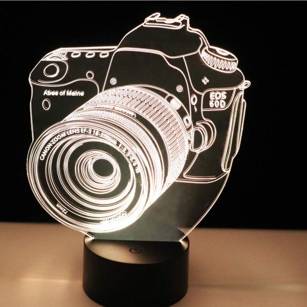CE Camera 3d Printer Night Light 3D 05 Change 7 Colors Light