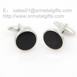Buy cheap 18mm black onyx round cufflinks, affordable round onyx cuff links in stock, product