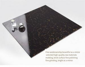 Buy cheap Square Shiny Porcelain Floor Tiles 600*600mm Black Gold Rose Polished product