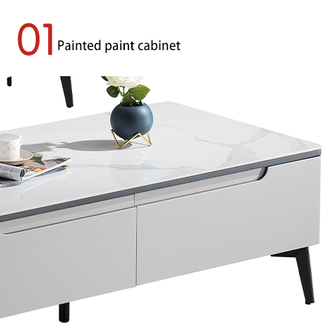 Compact Modern Low TV Stand Coffee Table for Practical Home Furniture Storage in Solid Wood Panel Style
