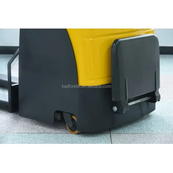 KAD Customized Electric Pallet Stacker with 850mm Fork Width 1738/2099mm Turning Radius and 500mm Load Center