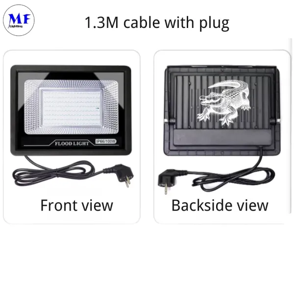 Factory Price Efficient 100W 200W Heat Dissipation IP66 Waterproof Adjustable Body Aluminum Material UV Curing Flood Light for Paint Printing Nails
