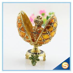 Buy cheap Easter Decoration Gift/Best selling Egg Shape/ Rhinestone Metal Craft product