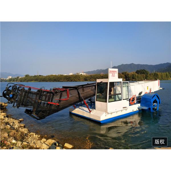Lake Cleaning 15CBM Aquatic Weed Harvester Water Grass Harvesting Machine