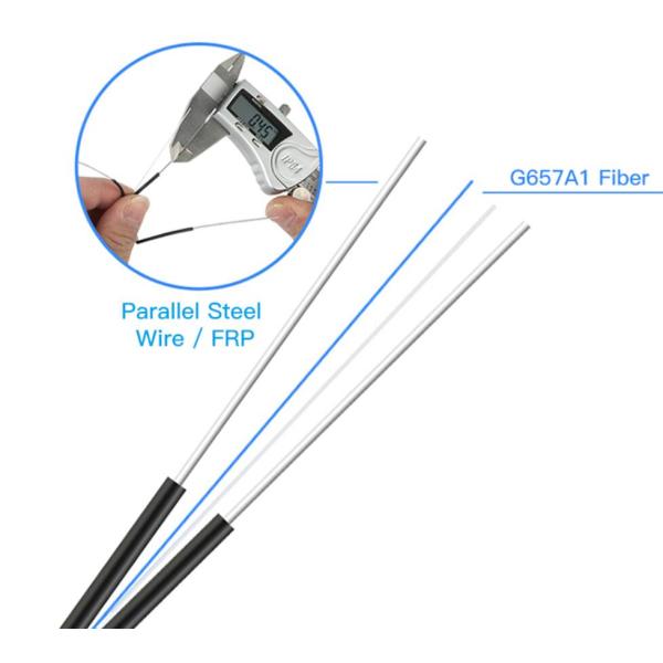 Self Supporting Aerial Figure 8 Indoor FTTH Fiber Optic Cable