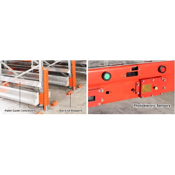 Two Way Radio Shuttle Racking Pallet Runner Rack System Explosive Proof
