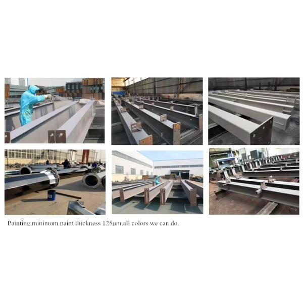 Anti Wind Easy Assembly Steel Structure Workshop For Agricultural Machinery Repair Robust