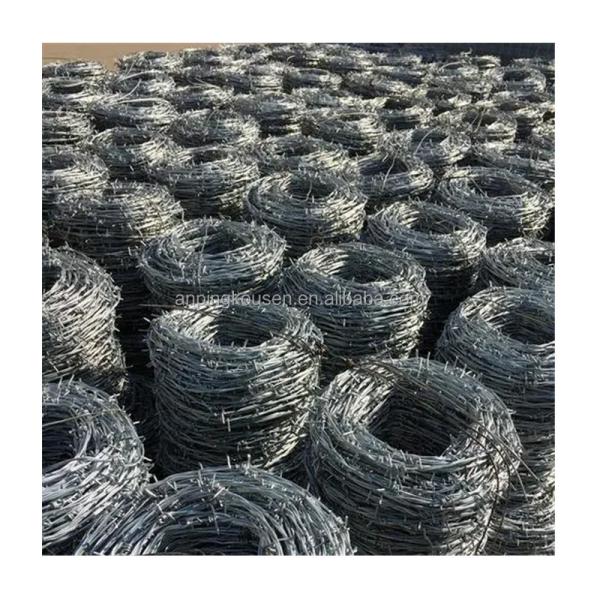 Hot Dip Galvanized Diamond Shape Cyclone Wire Mesh Chain Link Fence with Top Barbed Wire