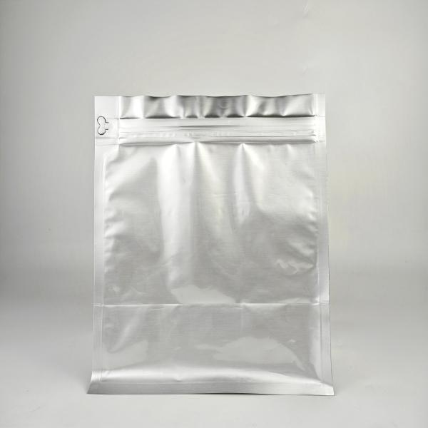 Customizable Large Size Aluminum Foil Flat Bottom Zipper Bag for Packaging