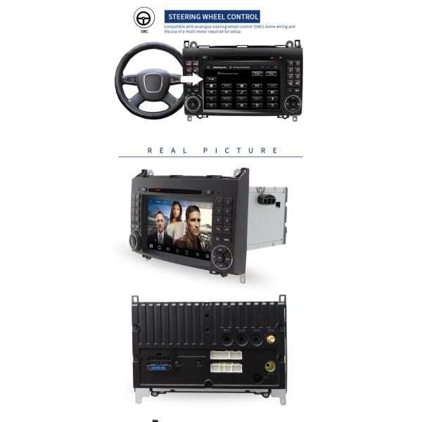 1024*600 Map Solution Mercedes Benz DVD Player 240 Dpi With Media Card