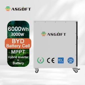Buy cheap 6KWH Lifepo4 off Grid Hybrid Inverter 3kw Solar Energy Storage System product