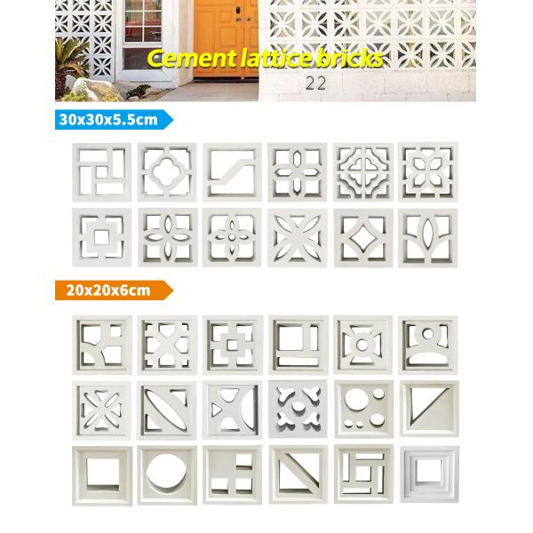 Perforated Cement Breeze Blocks Architectural Decorative Concrete Blocks for Hotel & Residential Feature Wall