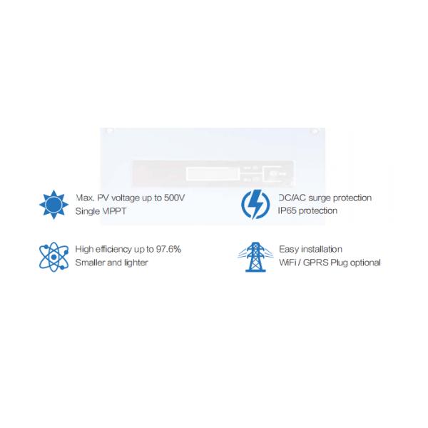 AC 0.8 Lagging 98% 50 KW On Grid Solar Inverter