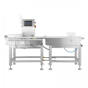 China Automatic Conveyor Belt Food Scale Check Weigher With Rejector System Combined Convey Belt Checkweigher for Food on sale