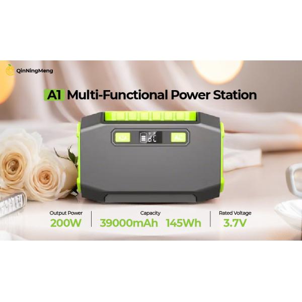 Outdoor Portable Lithium Battery Power Station 200W MPPT Controller Type