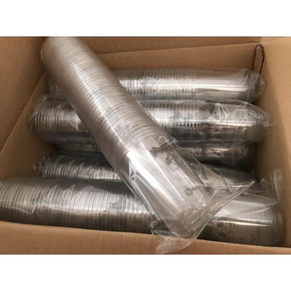 Pp Disposable Plastic Cups 500ml Round Bottom With Straw 12oz 16oz 20oz