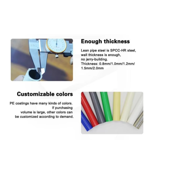 Lean Pipe Work Table Turnover Trolley Cable Hanger 28mm Warehouse Support Wire Rod Round Green Pipe
