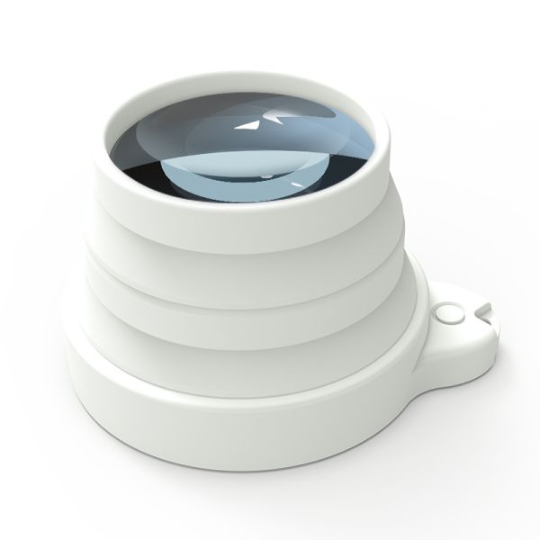 3X Magnifying Glasses Dome Lighted Portable and Foldable Desktop Silica Round Magnifier with Bright LED for Reading