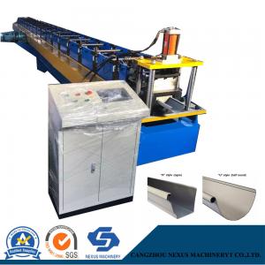 Buy cheap                  Steel Cold Roll Forming Machine for Half Round Rain Gutter              product