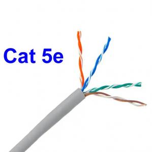 China Bare Solid Copper 23AWG UTP Cat5 Cable 0.5mm For Telecommunication on sale